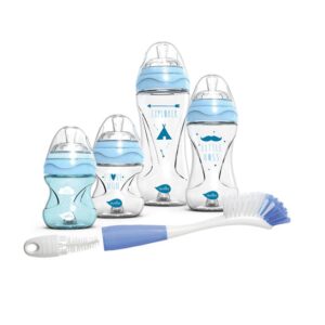 Set 4 Biberones azul Nuvita