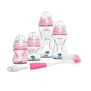 Set 4 Biberones rosa Nuvita