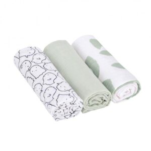 Muselina Pack 3 "Blanket Spoo Oliv" Lässig