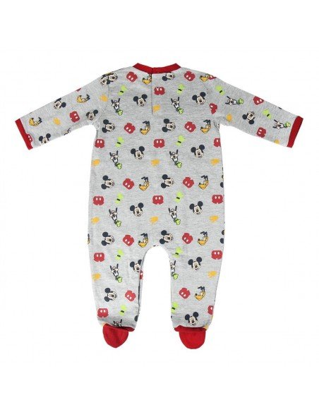 Pelele Single Jersey "Mickey Mouse" Gris - Imagen 2