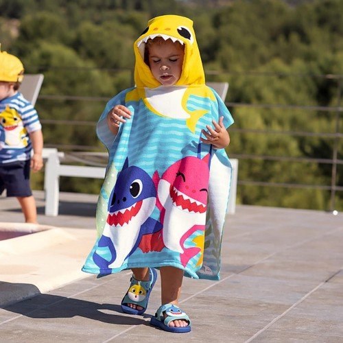 Poncho Microfibra Baby Shark - Imagen 4