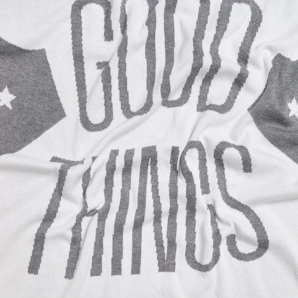 Manta "Nilo" Reversible Gris Tous Baby - Imagen 3